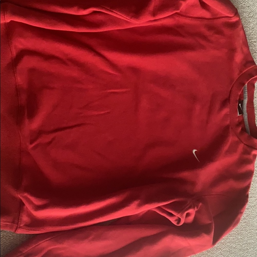 Red Nike Crewneck